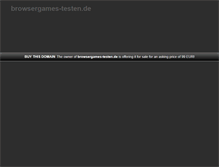 Tablet Screenshot of browsergames-testen.de